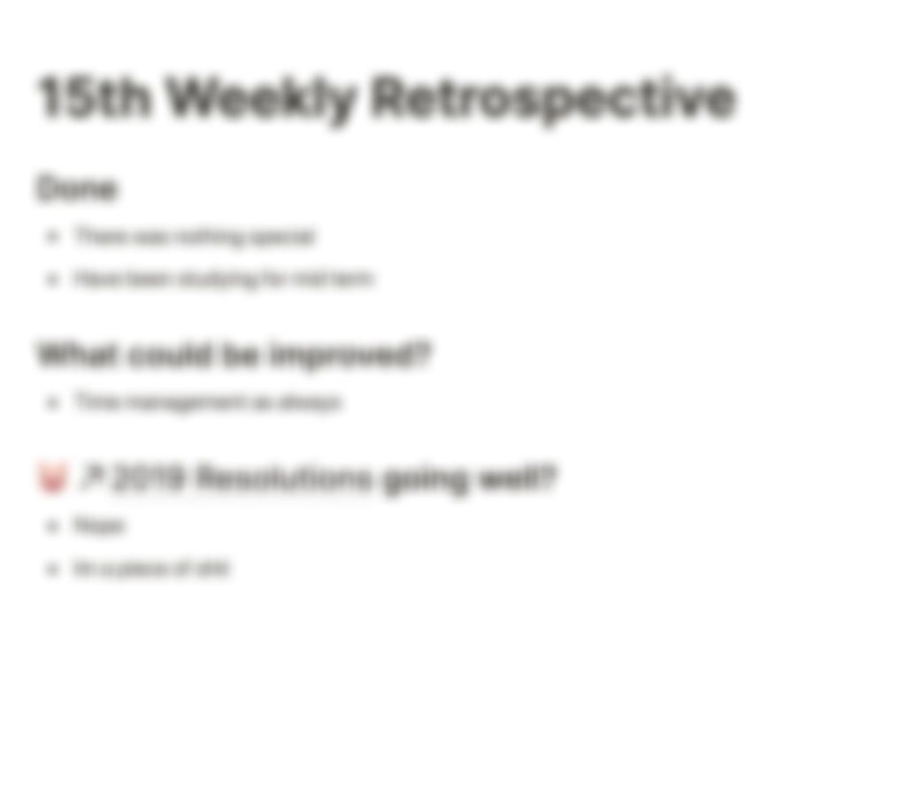 15주차 회고록 (2019. 4. 13.)